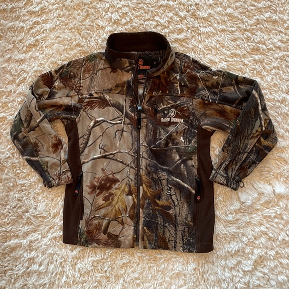Other - Fleece camouflage jacket youth size small